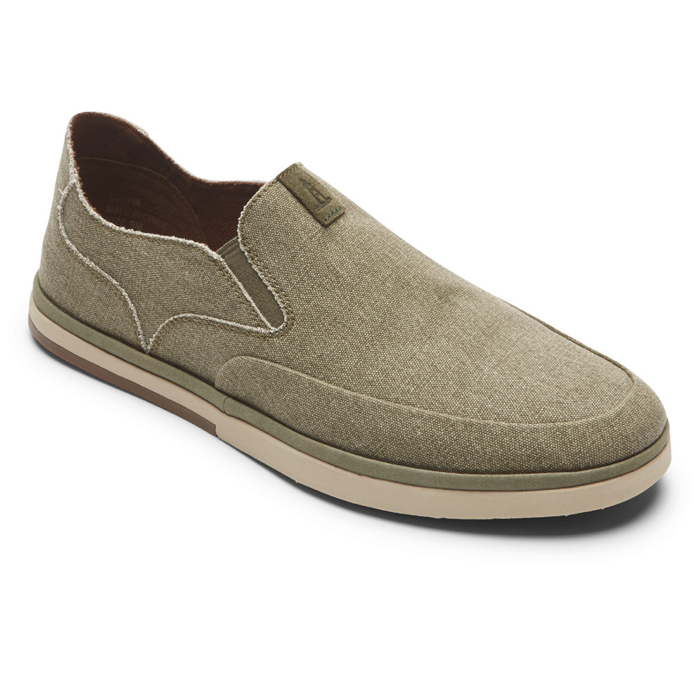 Rockport Singapore Mens Slip-On - Austyn Olive - QC2850439